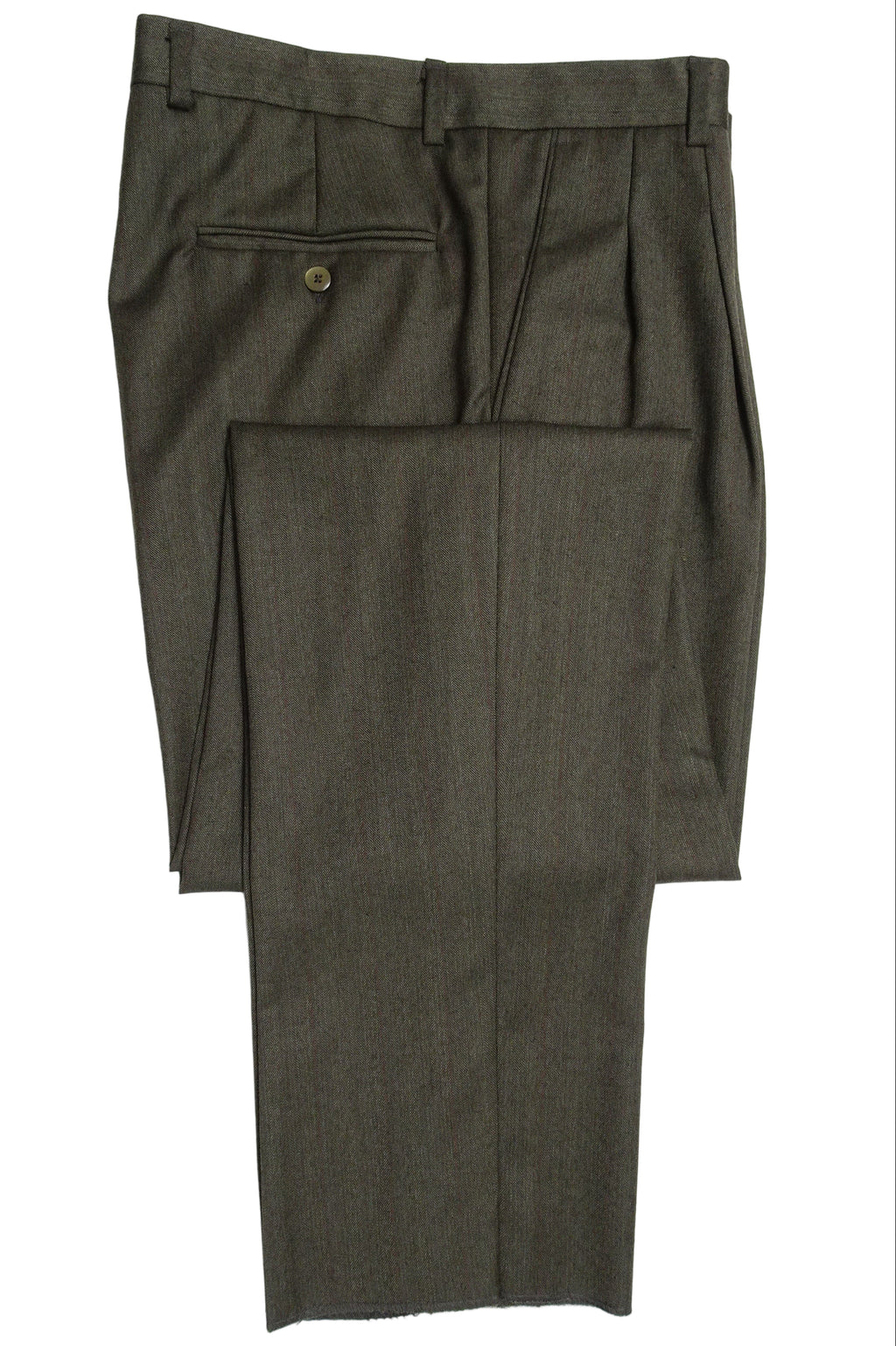 Green Worsted Trousers EU50/W34