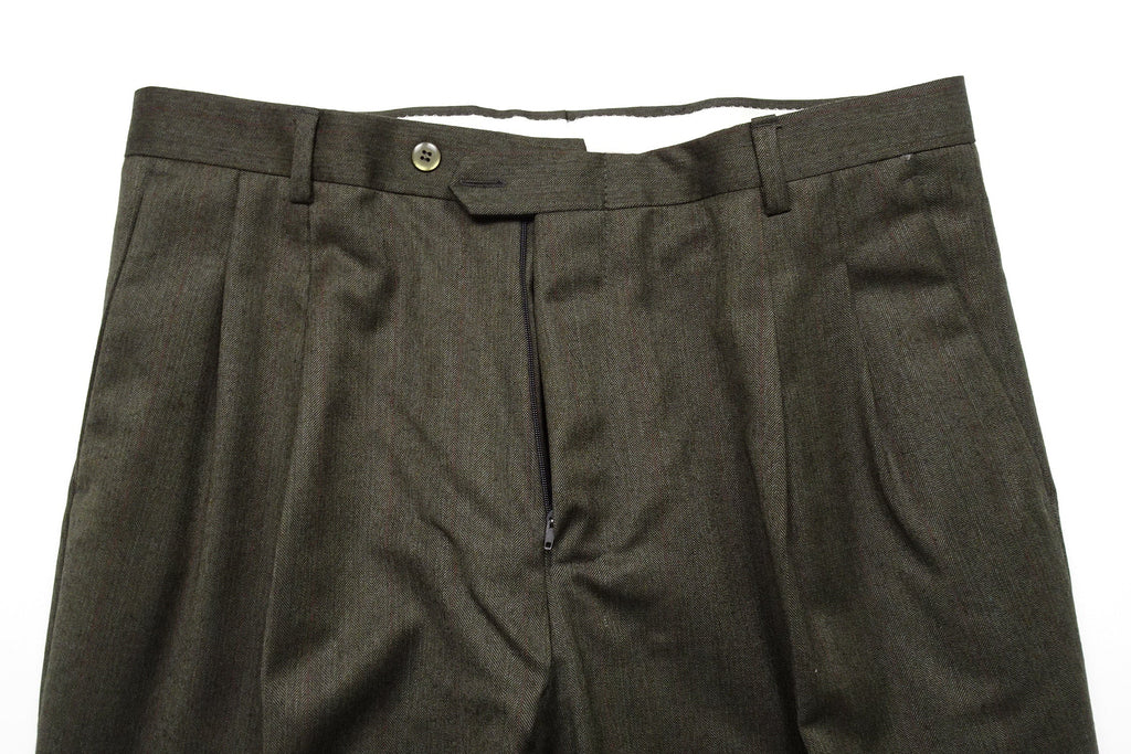 Green Worsted Trousers EU50/W34