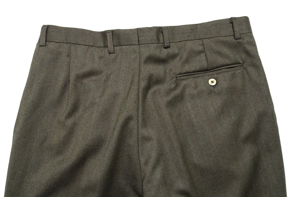 Green Worsted Trousers EU50/W34