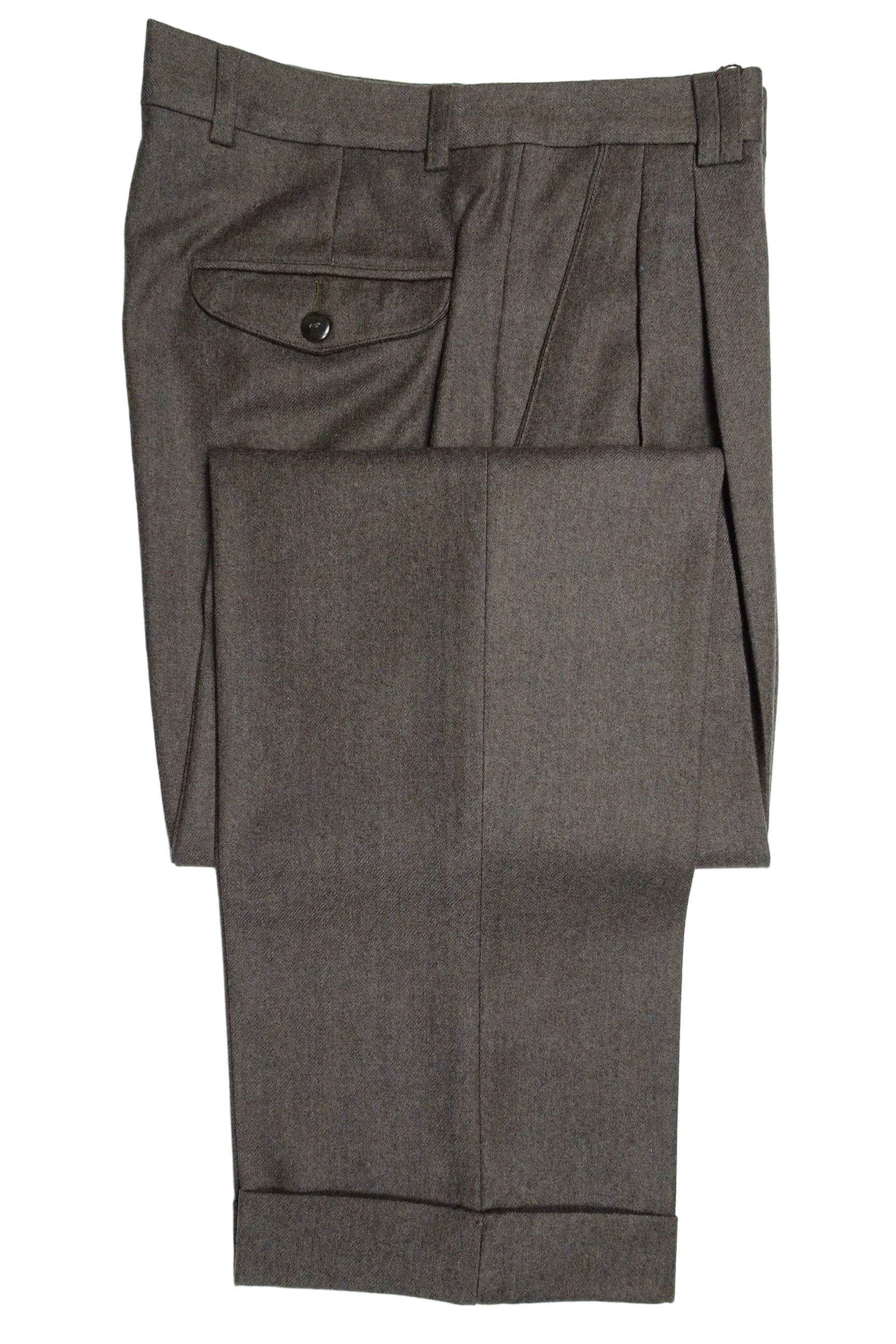 Brown Flannel Trousers EU46/W30