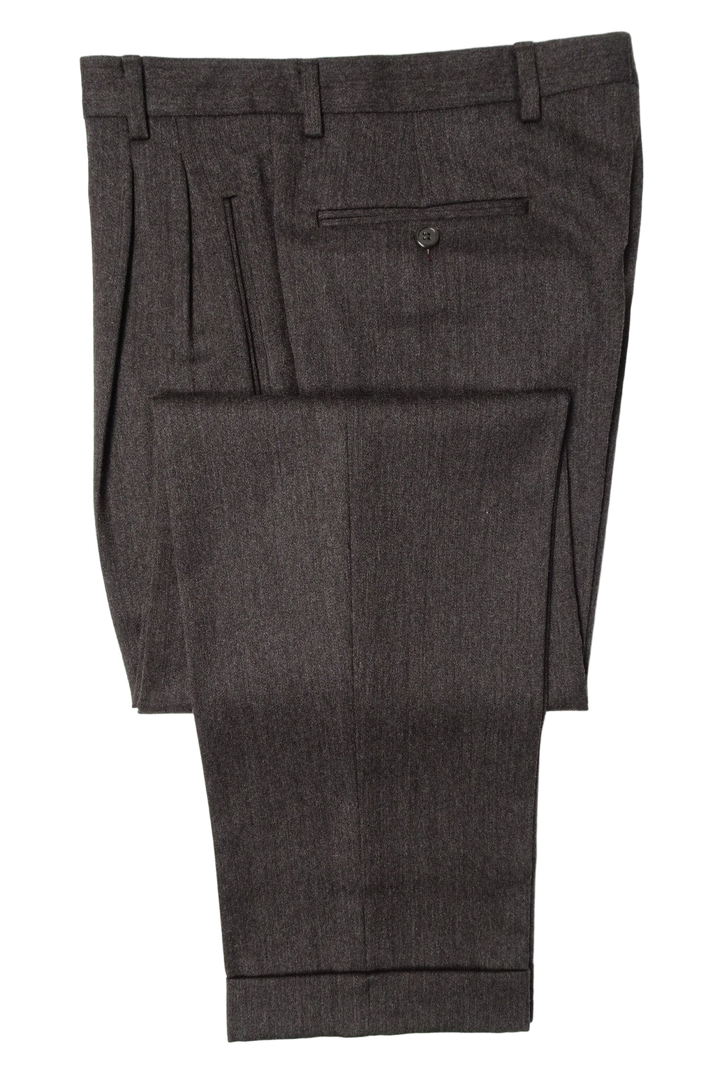 Dark Brown/Grey Twill Trousers EU46/W30