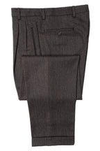 Dark Brown/Grey Twill Trousers EU46/W30