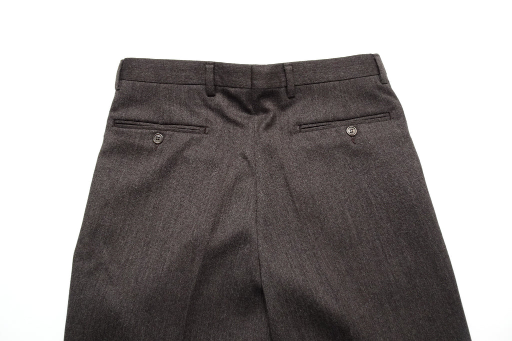 Dark Brown/Grey Twill Trousers EU46/W30