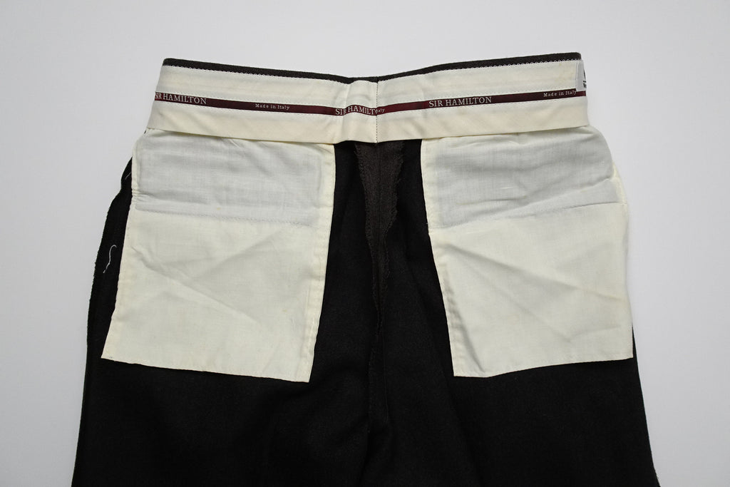 Dark Brown/Grey Twill Trousers EU46/W30