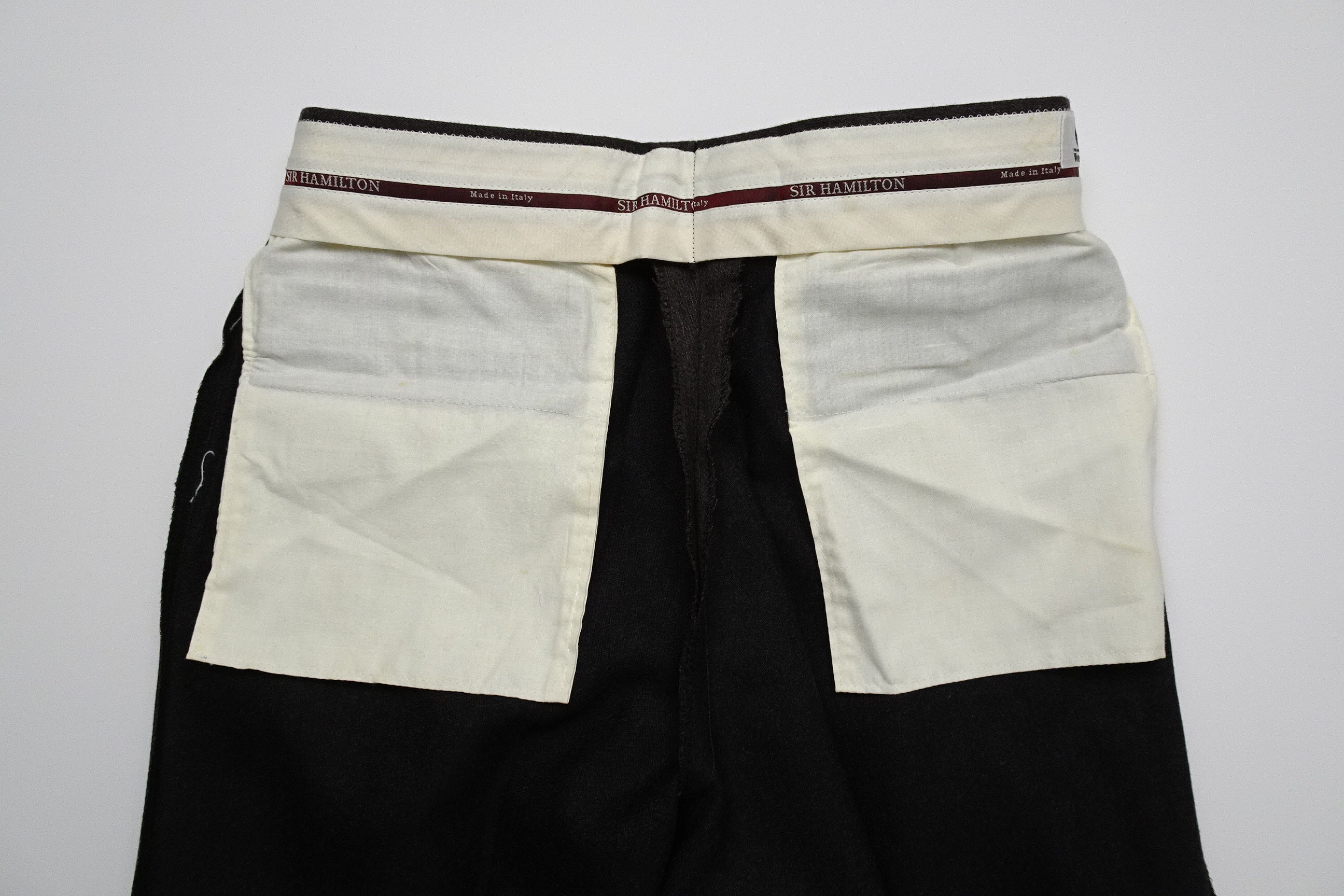 Dark Brown/Grey Twill Trousers EU46/W30