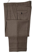 Mid Brown Flannel Trousers EU48/W32