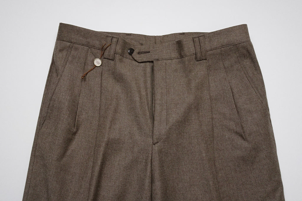 Mid Brown Flannel Trousers EU48/W32
