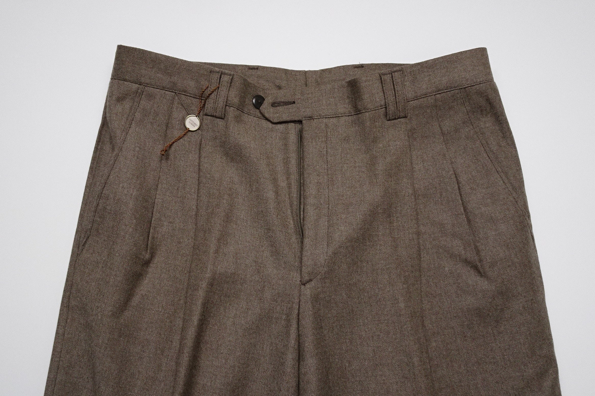 Mid Brown Flannel Trousers EU48/W32