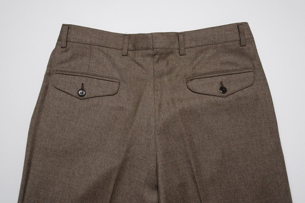 Mid Brown Flannel Trousers EU48/W32