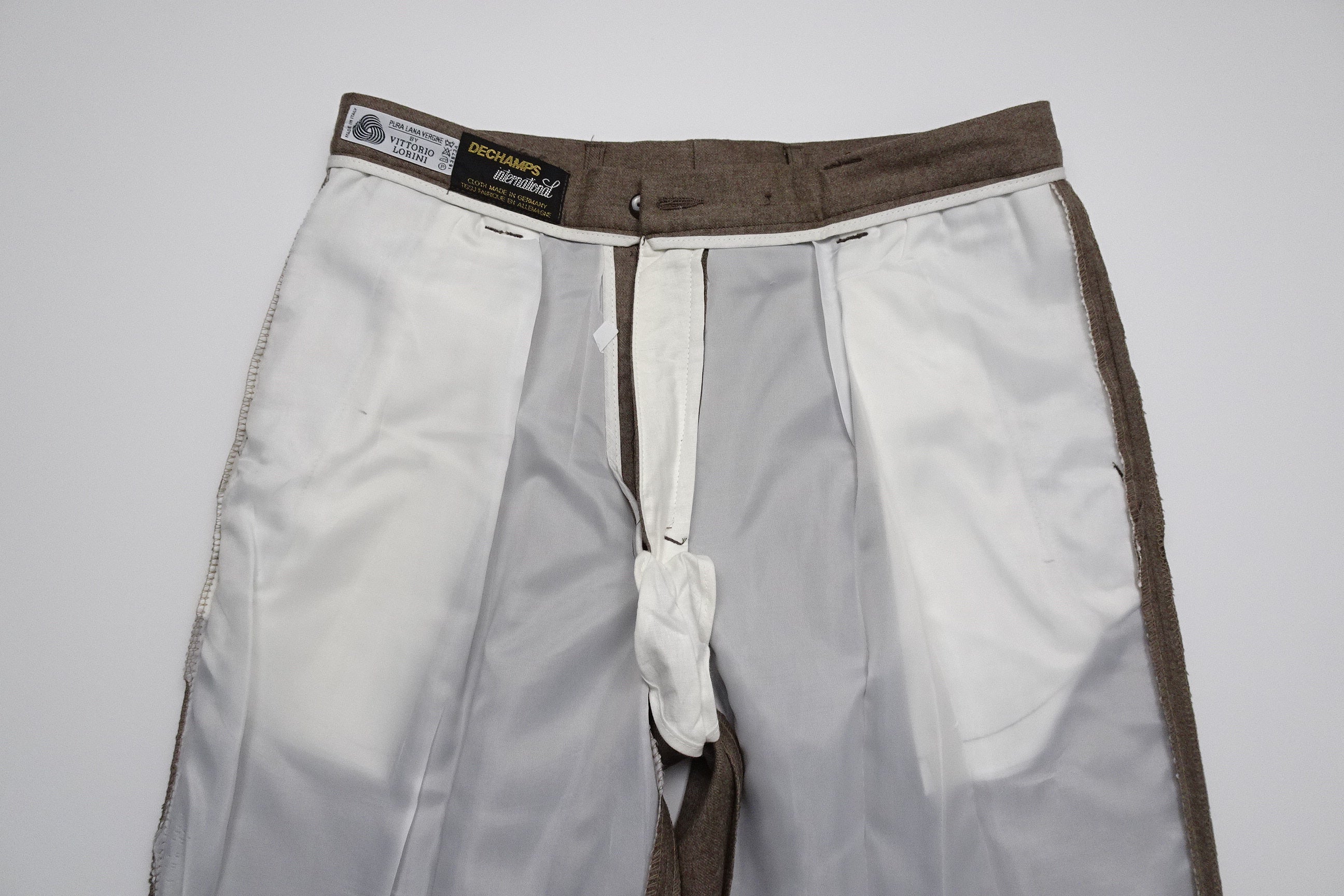 Mid Brown Flannel Trousers EU48/W32