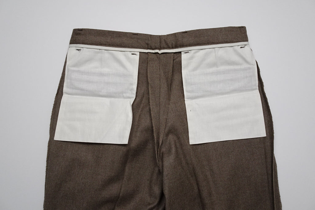 Mid Brown Flannel Trousers EU48/W32