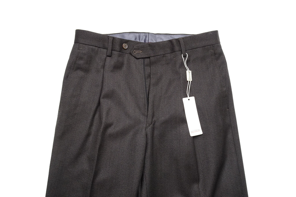 Grey/Brown Twill Trousers EU46/W30