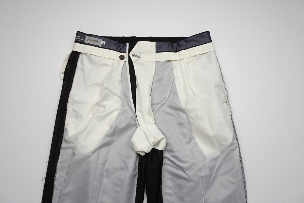 Grey/Brown Twill Trousers EU46/W30