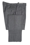 Mid Grey Flannel Chalkstripe Trousers