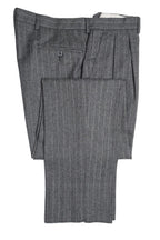 Mid Grey Flannel Chalkstripe Trousers