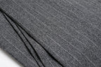 Mid Grey Flannel Chalkstripe Trousers