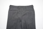 Mid Grey Flannel Chalkstripe Trousers