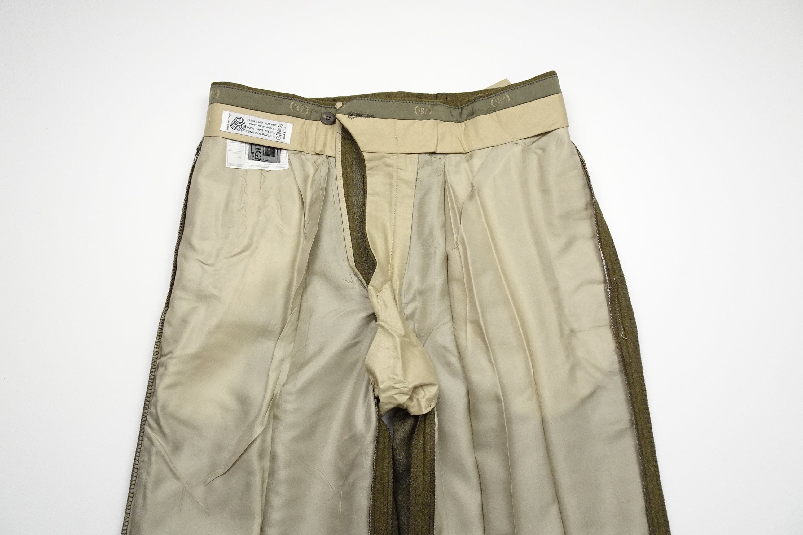 Green/Brown Flannel Trousers