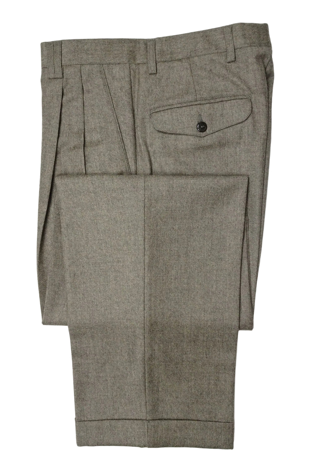 Oatmeal Flannel Trousers EU46/W30