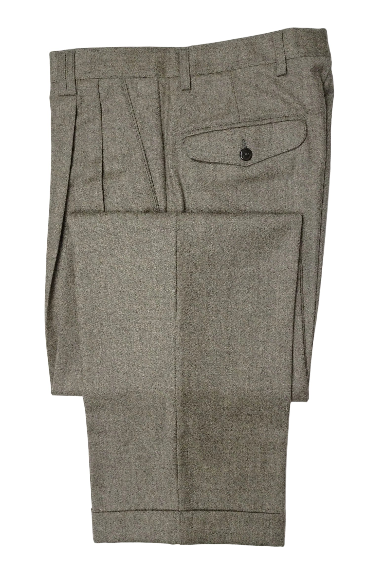 Oatmeal Flannel Trousers EU46/W30