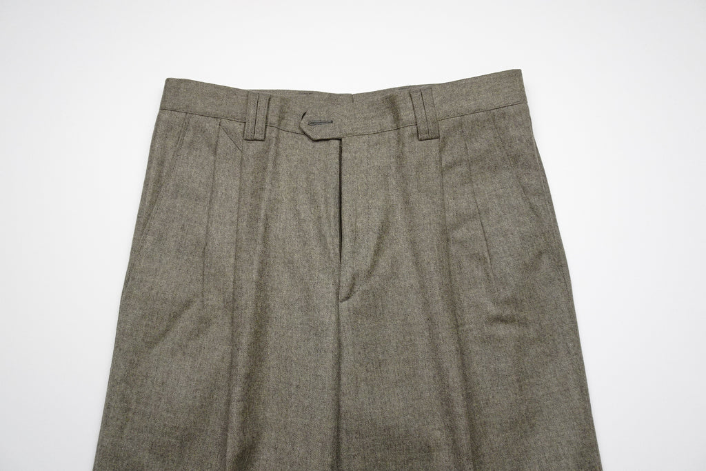 Oatmeal Flannel Trousers EU46/W30