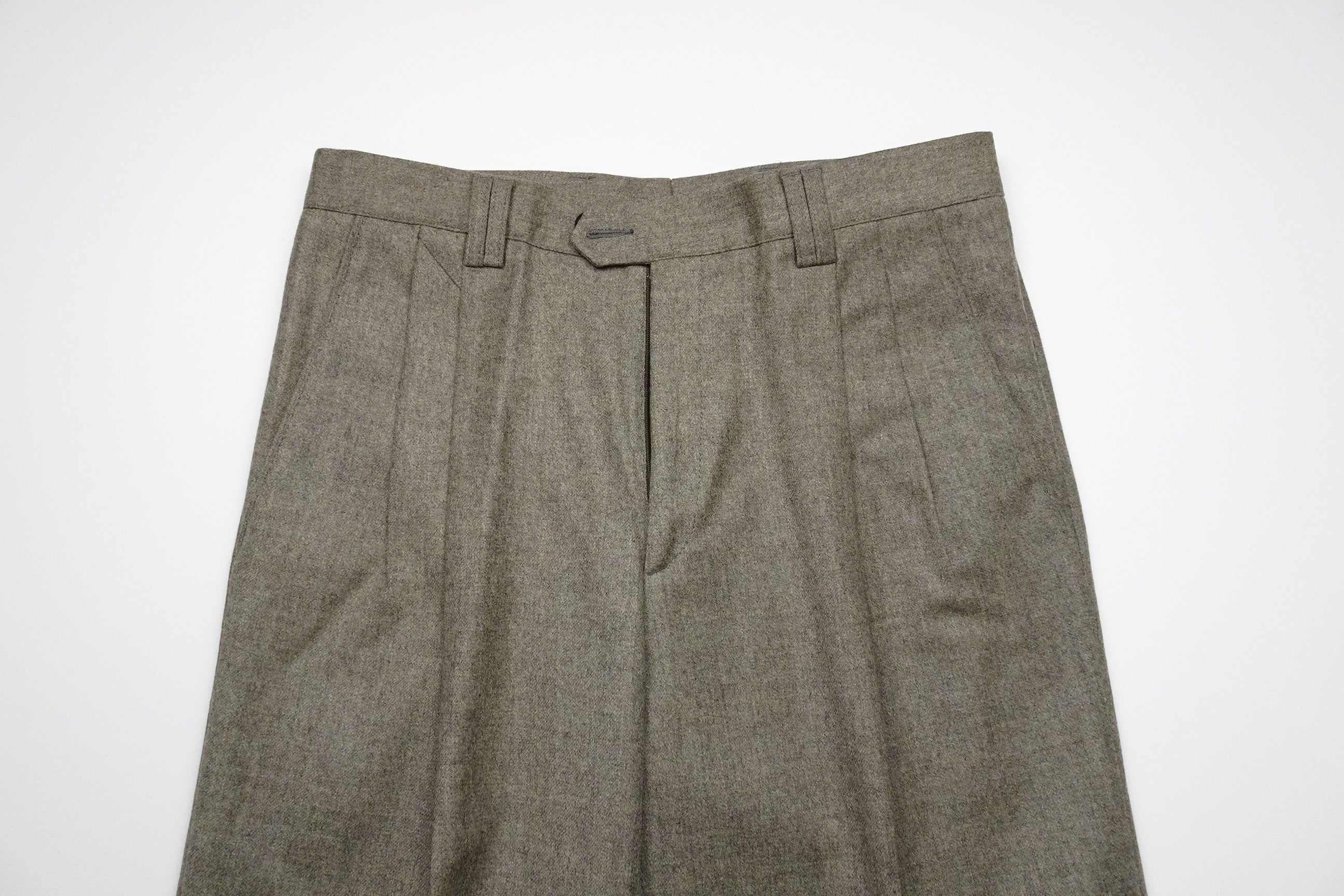 Oatmeal Flannel Trousers EU46/W30