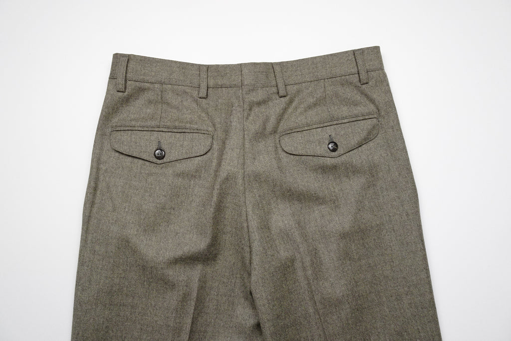 Oatmeal Flannel Trousers EU46/W30