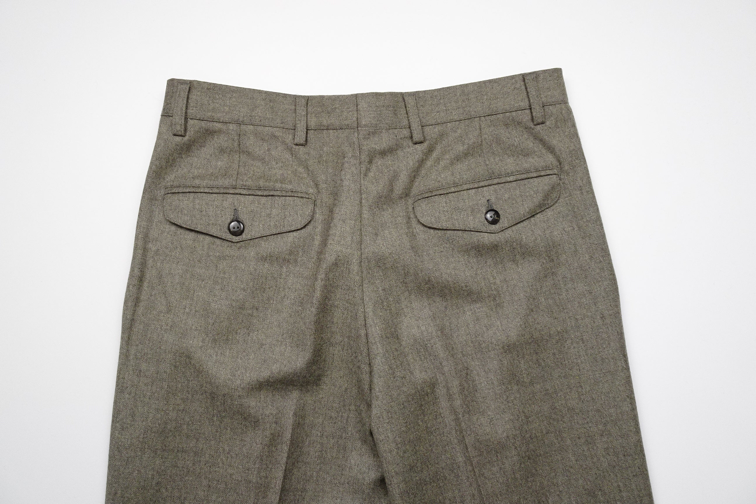 Oatmeal Flannel Trousers EU46/W30