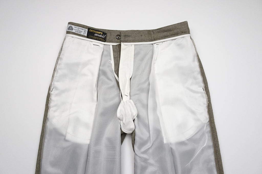 Oatmeal Flannel Trousers EU46/W30