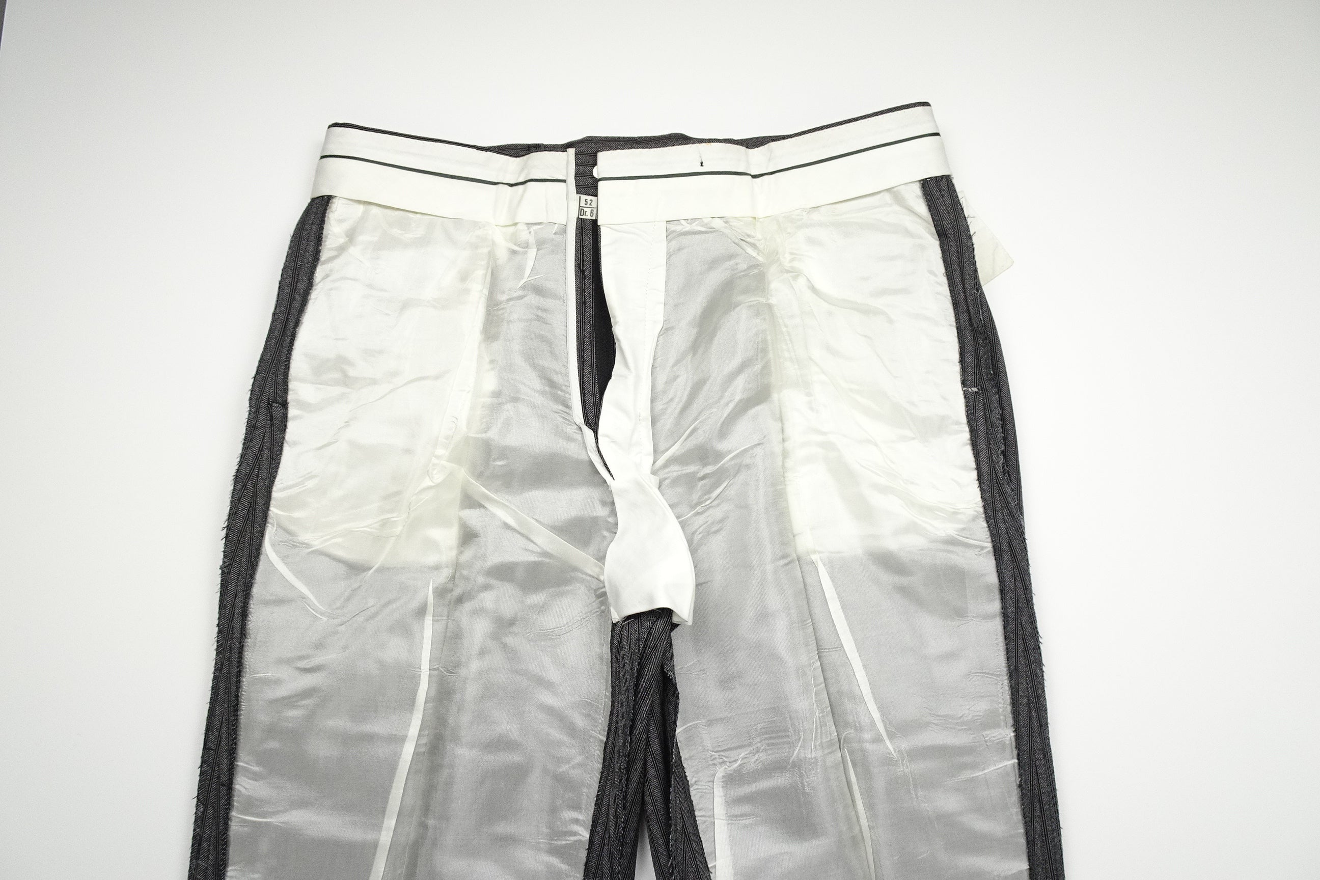 Mid Grey Striped Trousers EU50/W34 (ATR559)