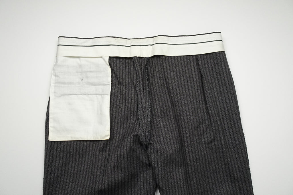 Mid Grey Striped Trousers EU50/W34 (ATR557)