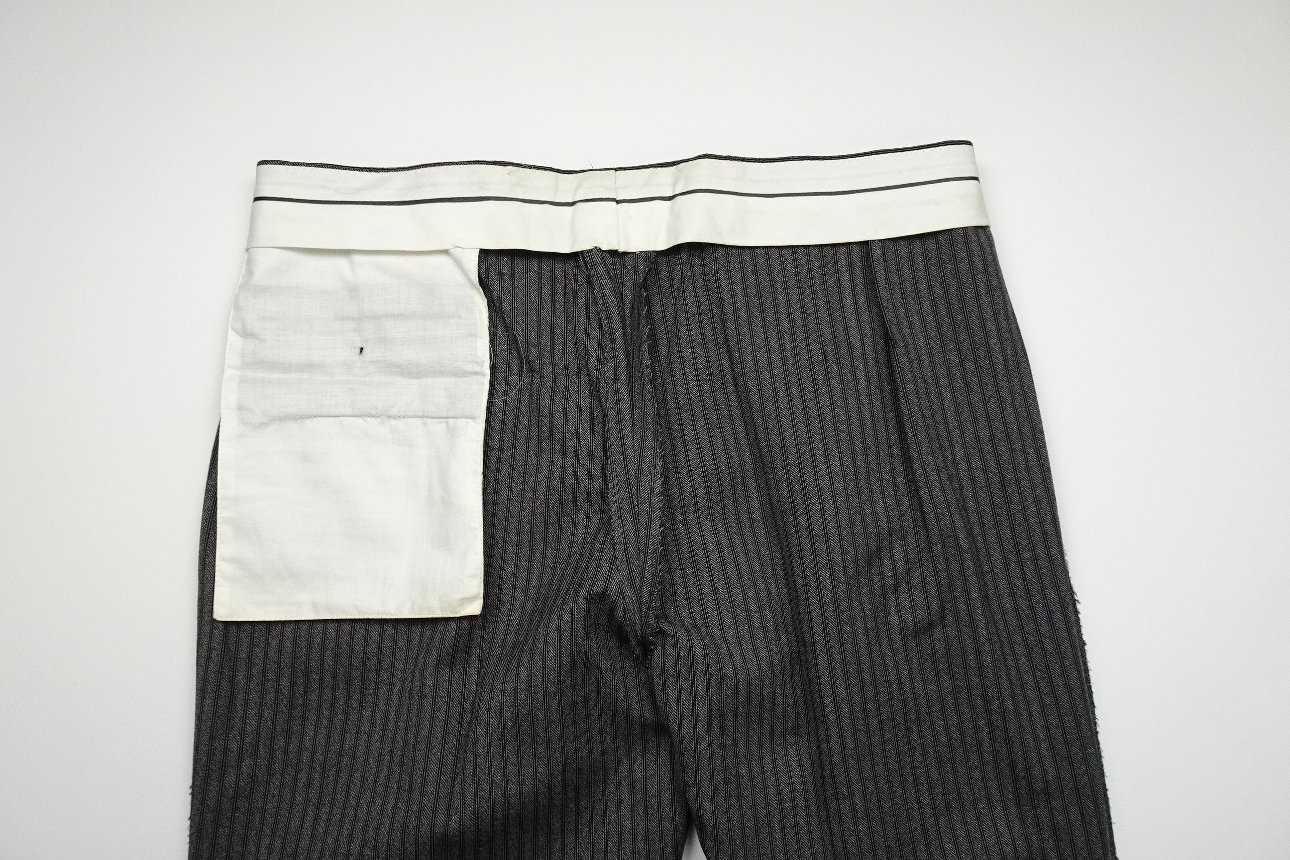 Mid Grey Striped Trousers EU50/W34 (ATR557)