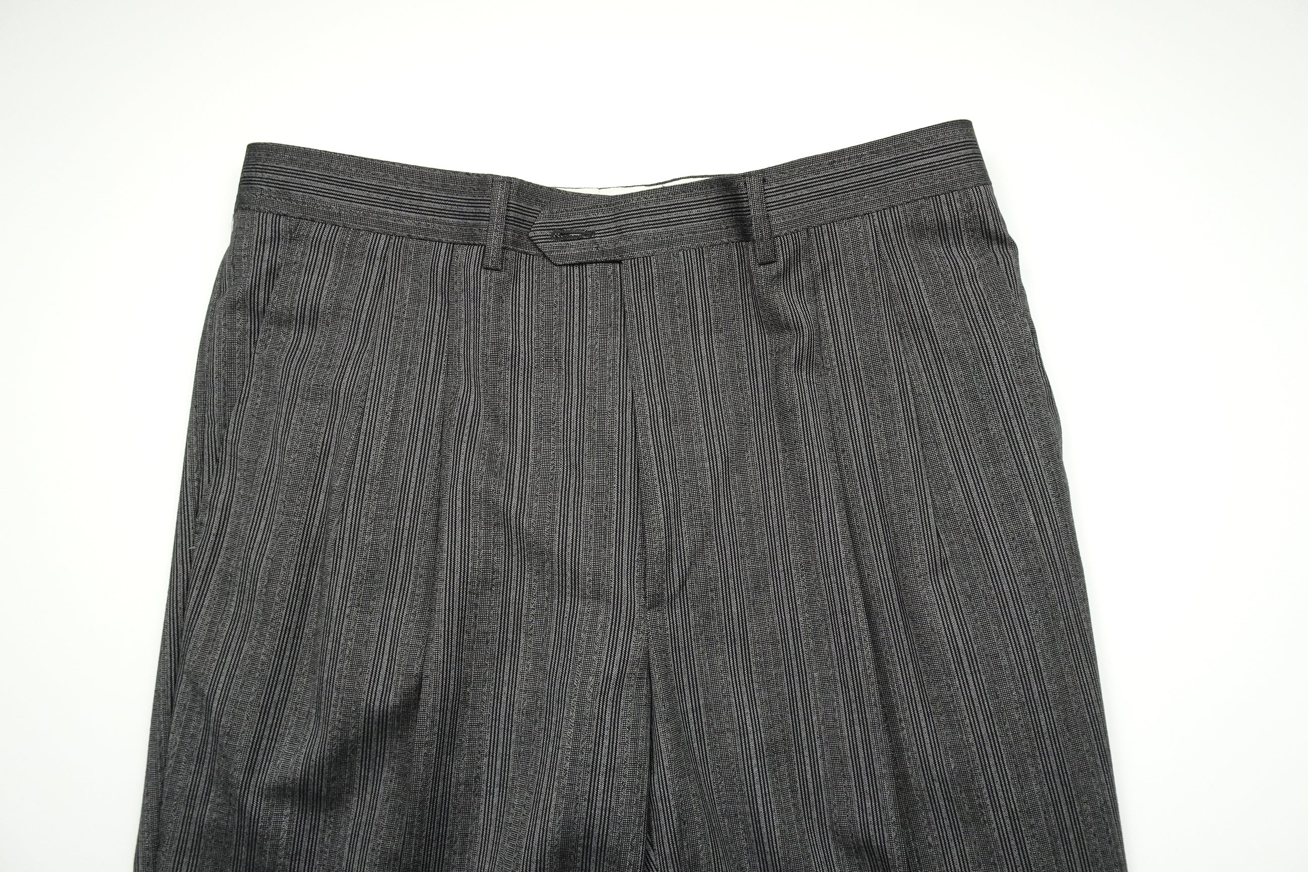 Mid Grey Striped Trousers EU52/W36 (ATR562)