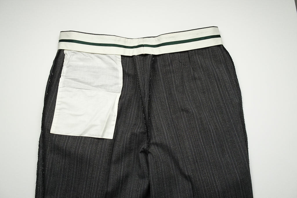 Mid Grey Striped Trousers EU52/W36 (ATR562)