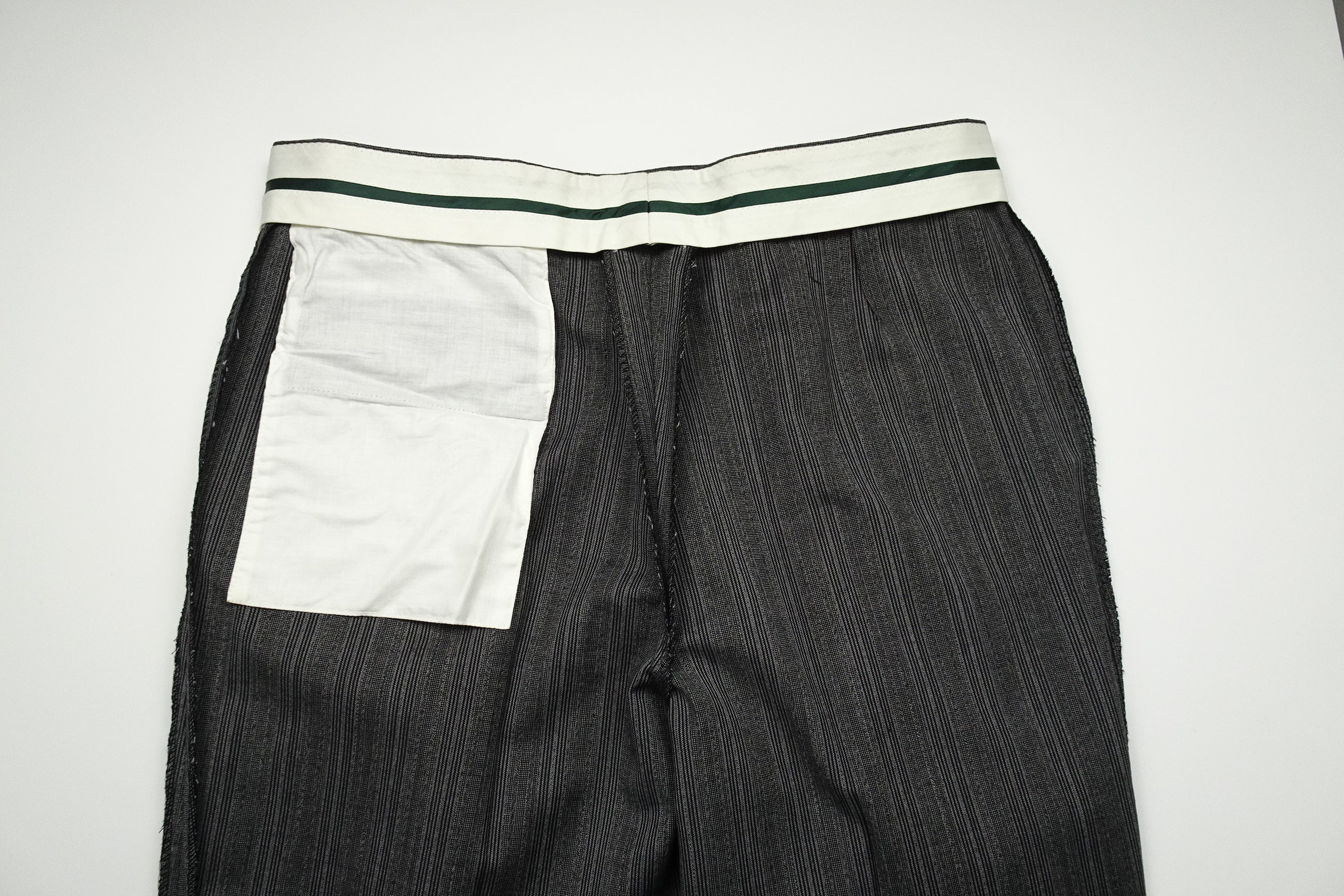 Mid Grey Striped Trousers EU52/W36 (ATR562)