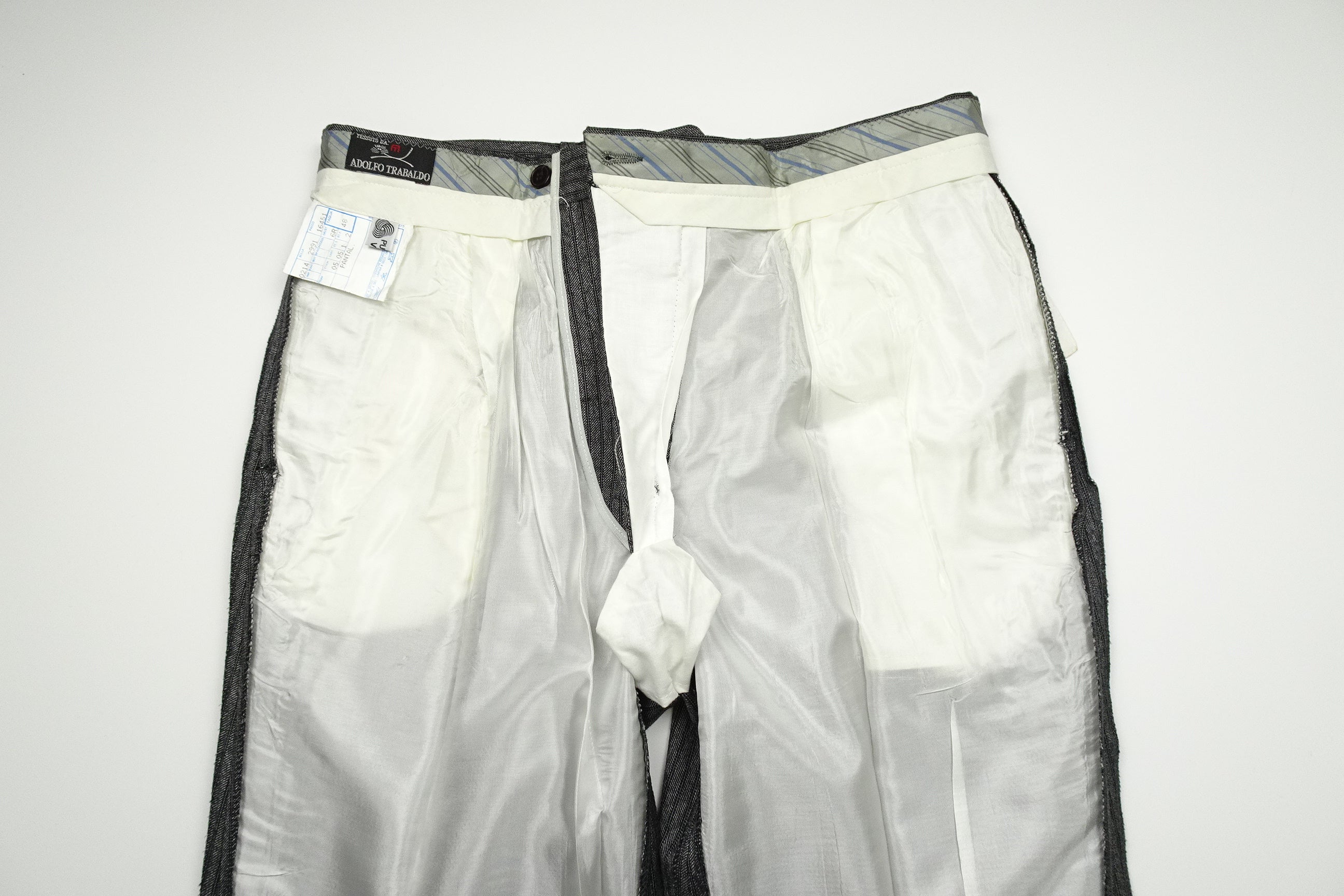 Mid Grey Striped Trousers EU48/W32 (ATR567)