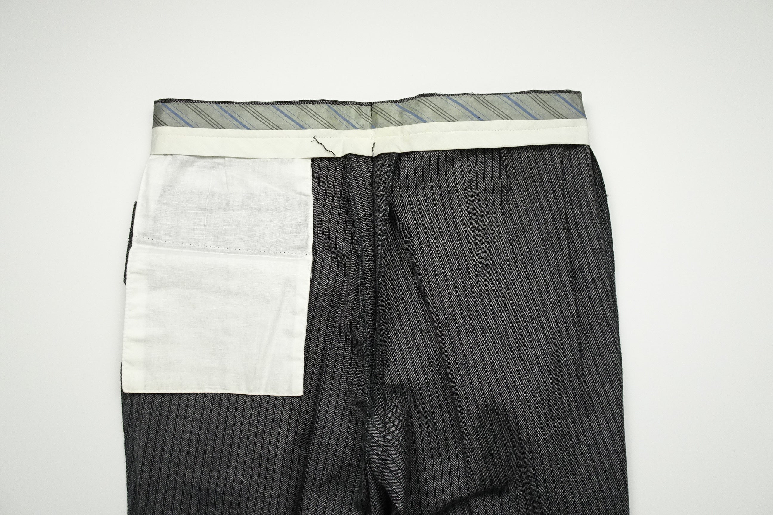 Mid Grey Striped Trousers EU48/W32 (ATR566)