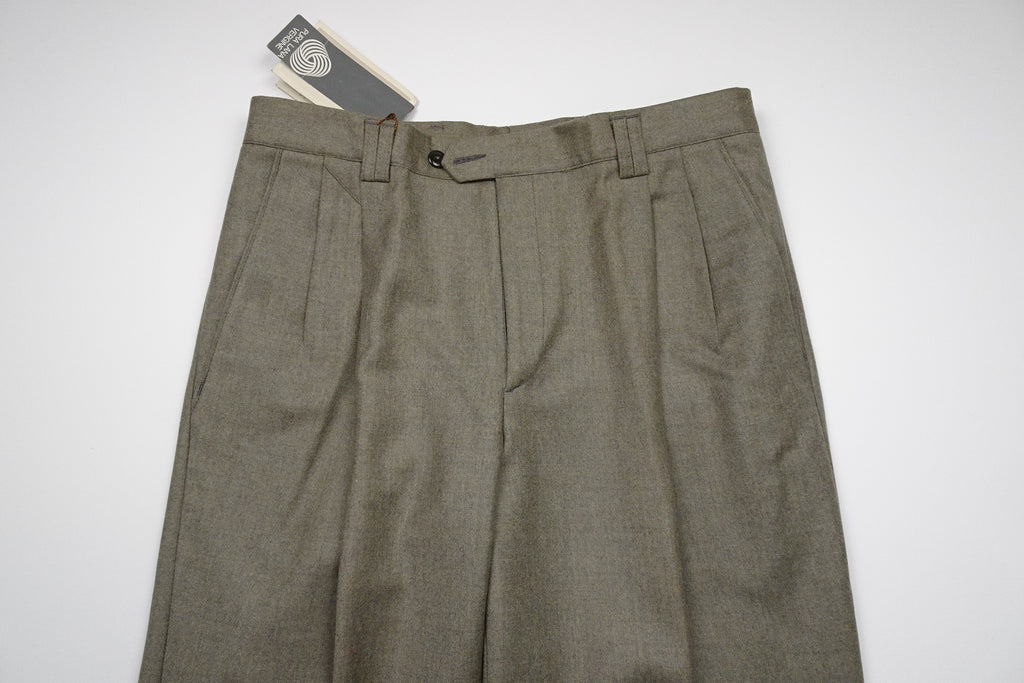 Khaki Flannel Trousers EU48/W32