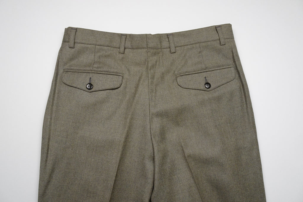 Khaki Flannel Trousers EU48/W32