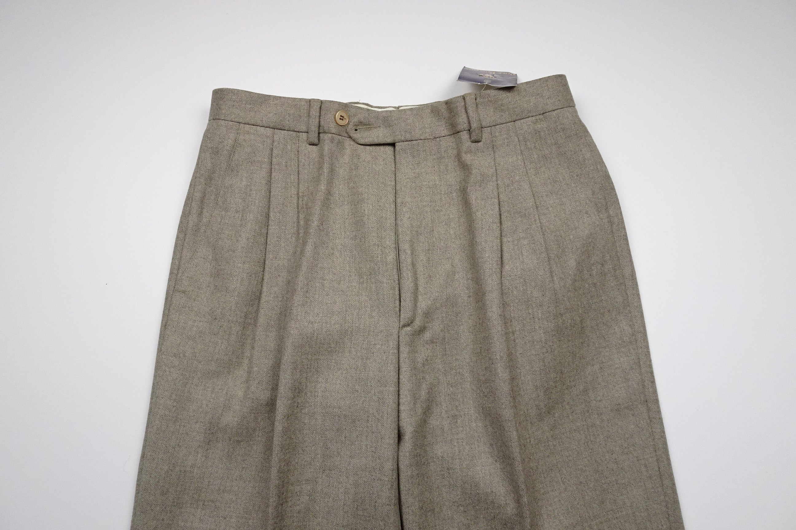 Beige Flannel Trousers EU46/W30
