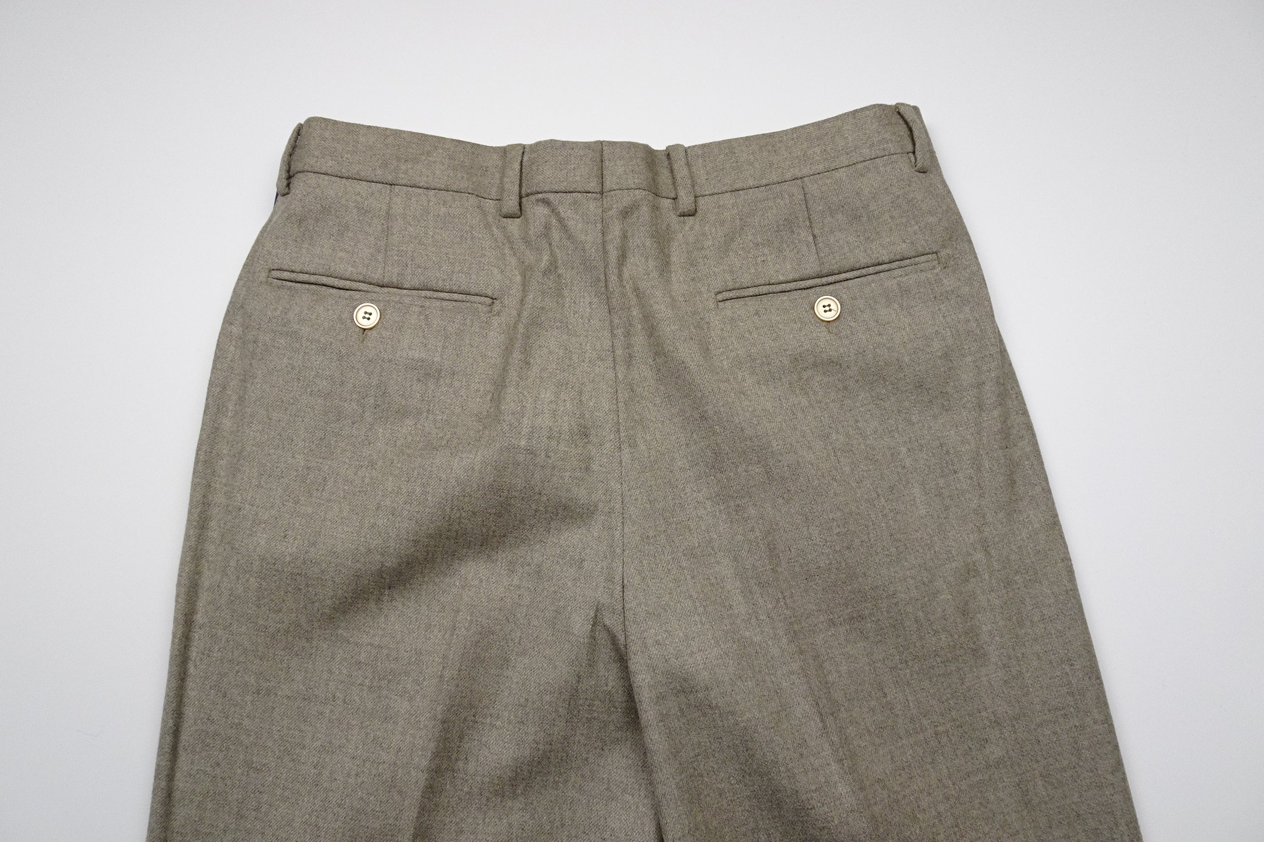 Beige Flannel Trousers EU46/W30