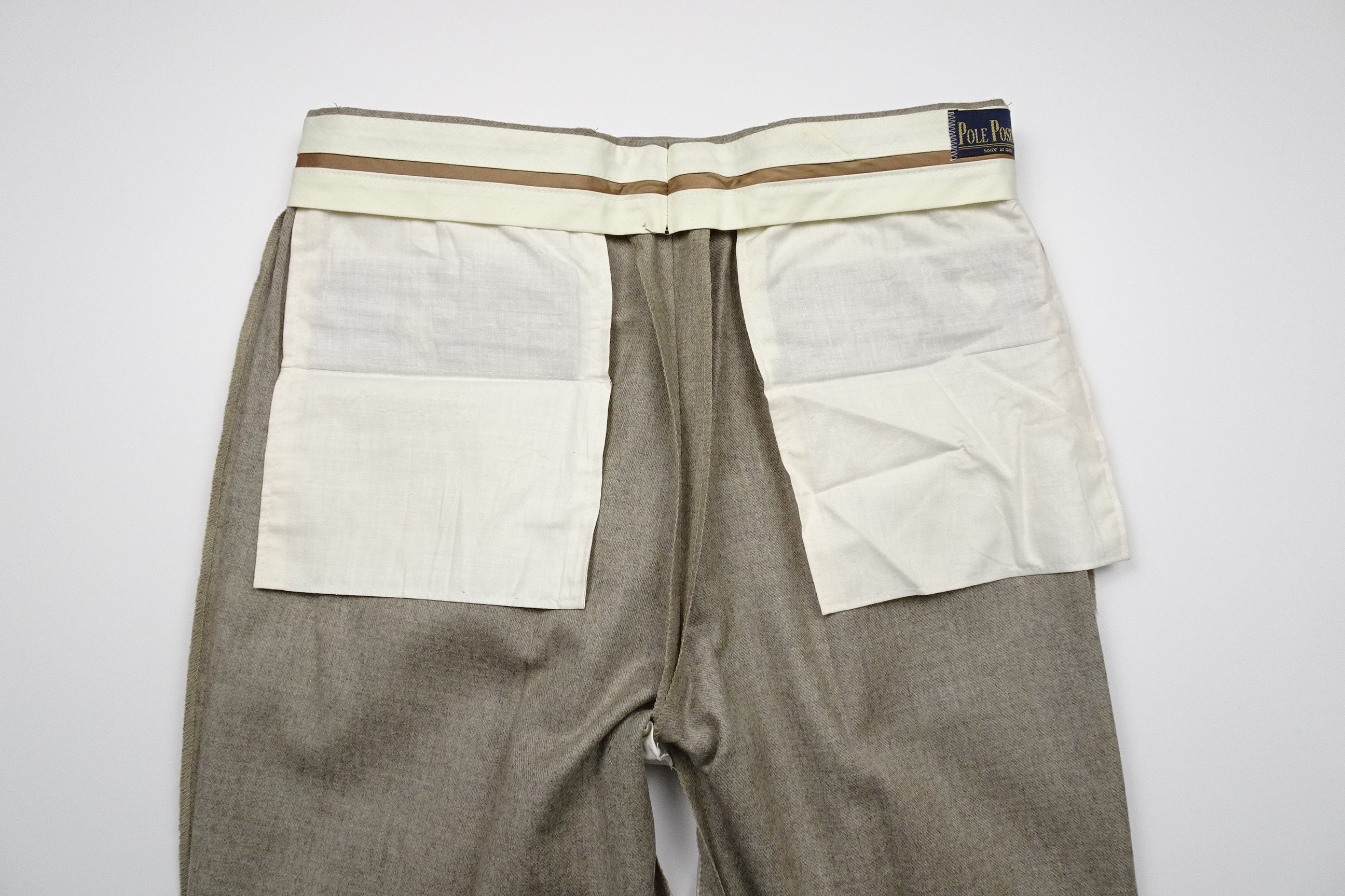 Beige Flannel Trousers EU46/W30