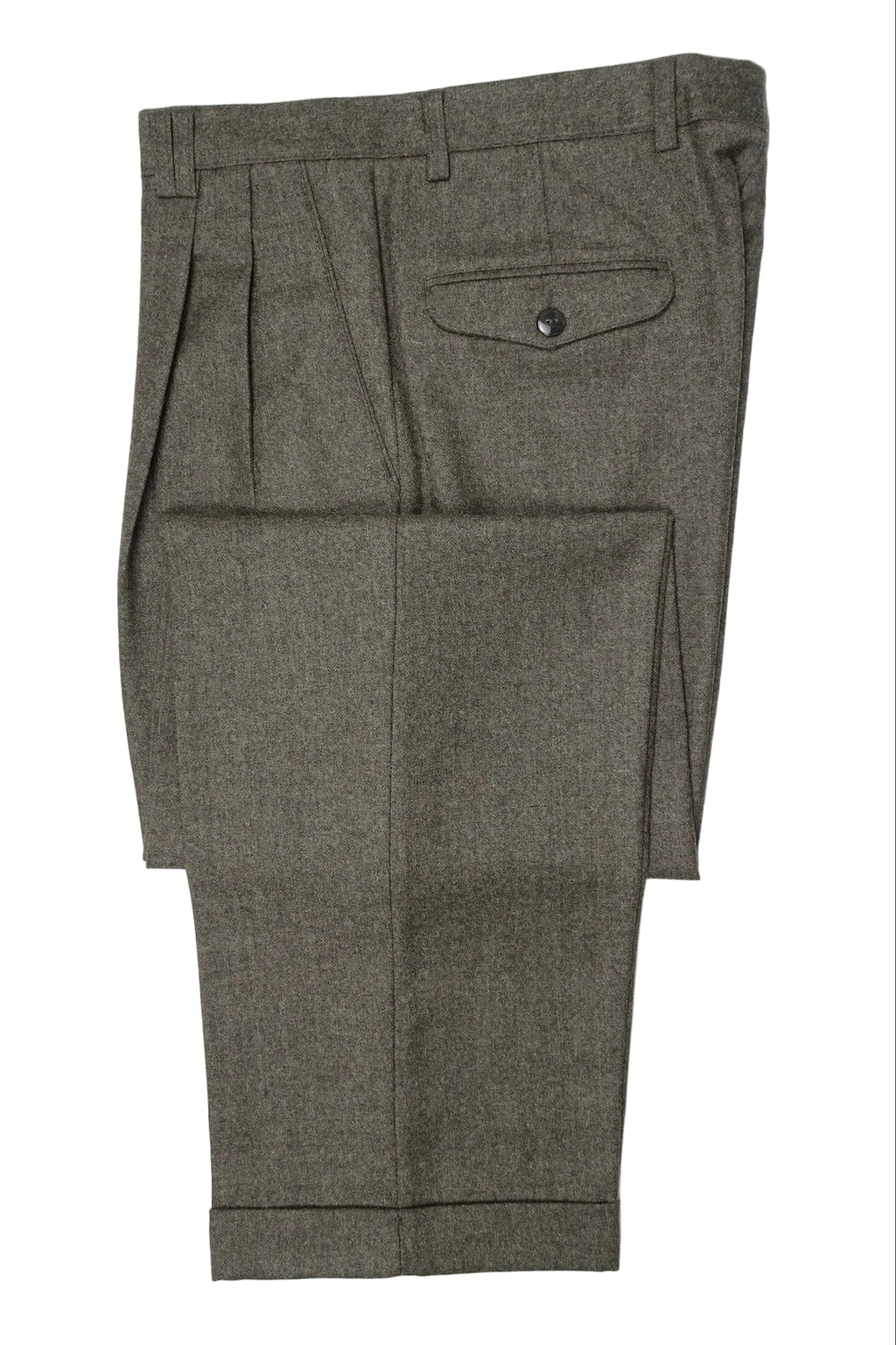 Mid Brown Flannel Trousers EU48/W32