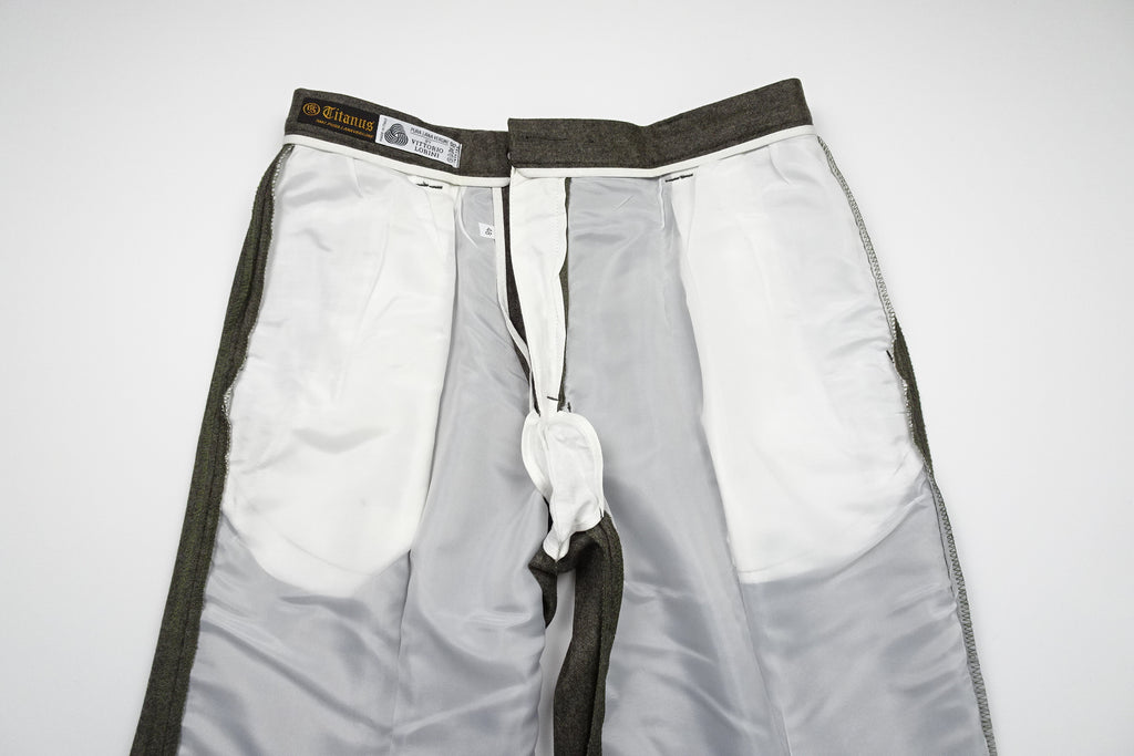 Mid Brown Flannel Trousers EU48/W32