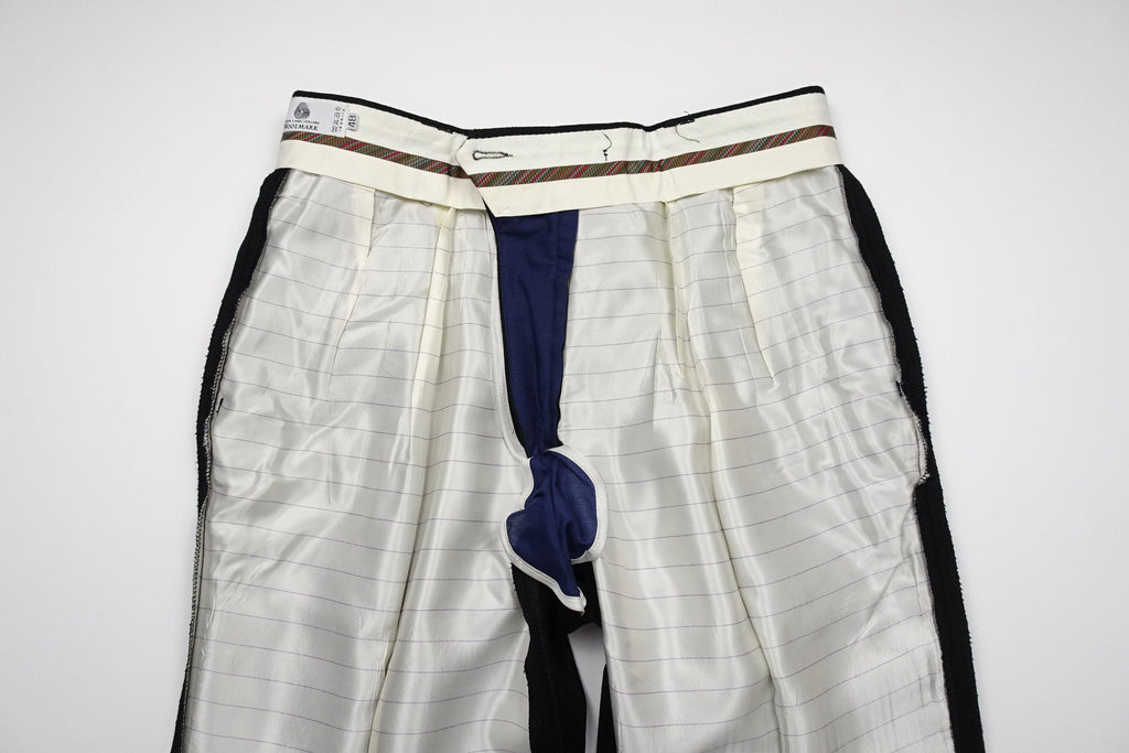 Black Flannel Trousers EU48/W32