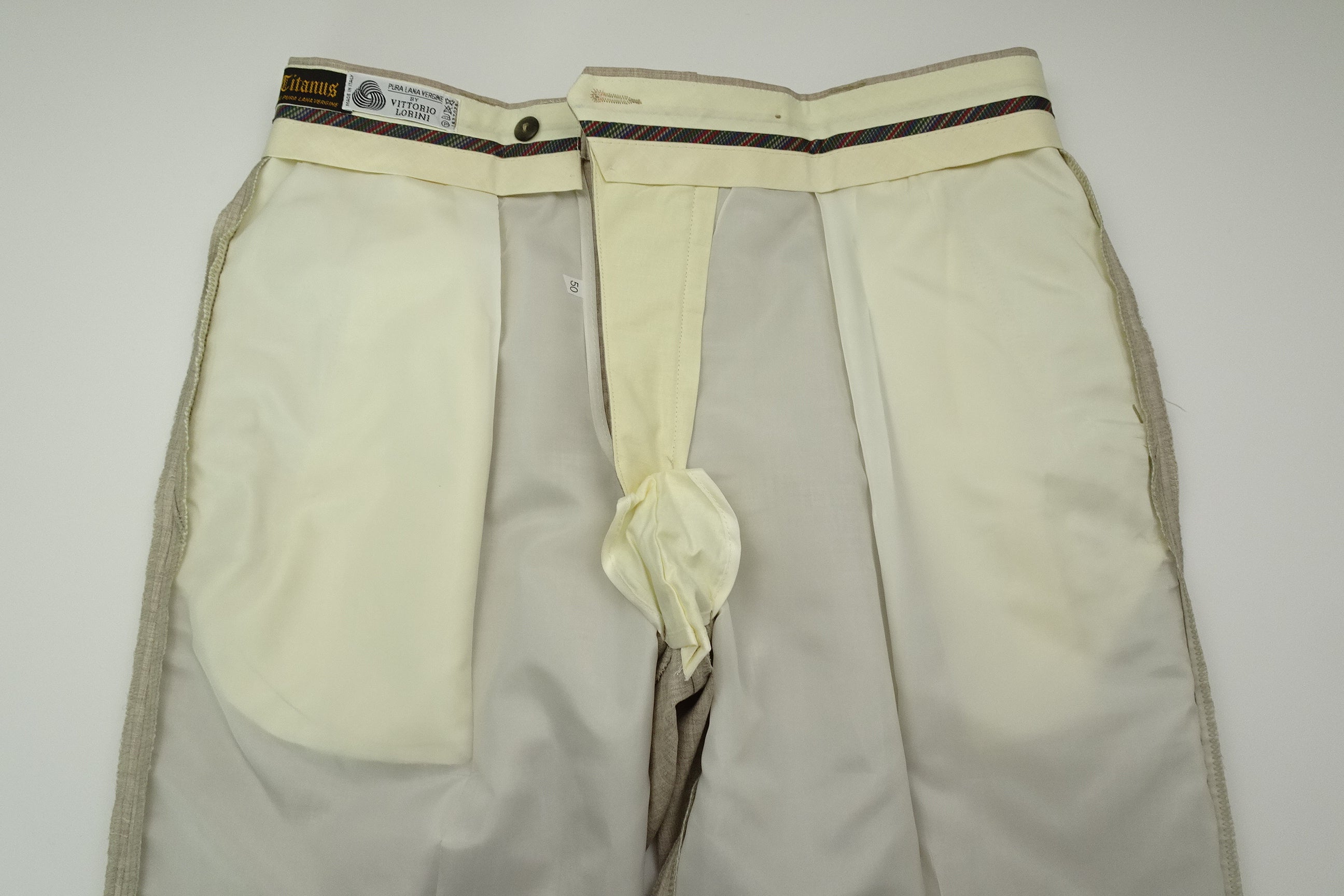 Beige Fresco Trousers EU48/W32