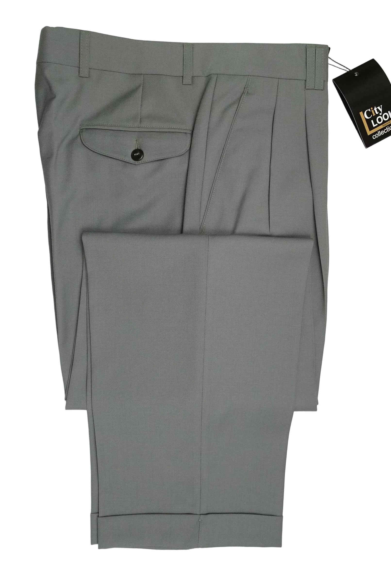 Light Grey/Blue Fresco Trousers EU48/W32
