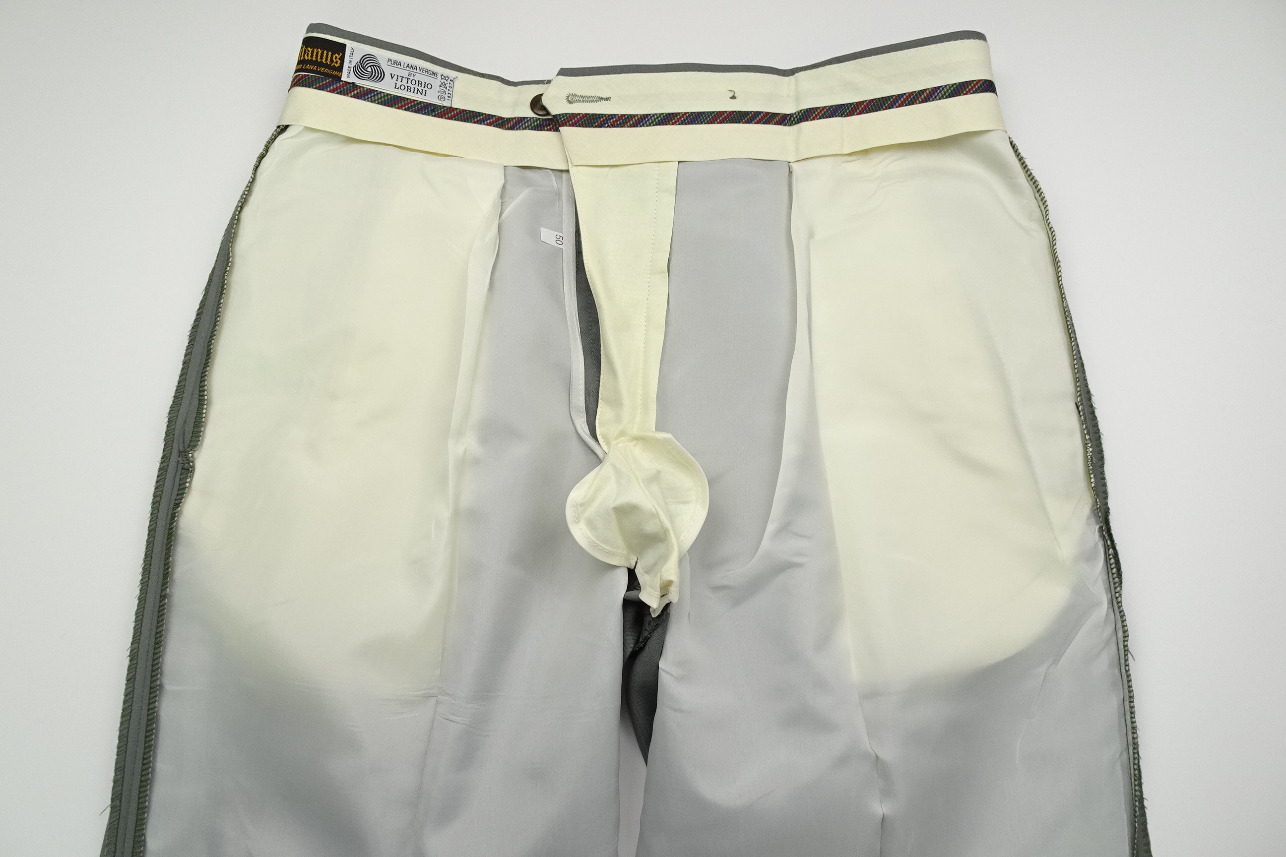 Light Grey/Blue Fresco Trousers EU48/W32