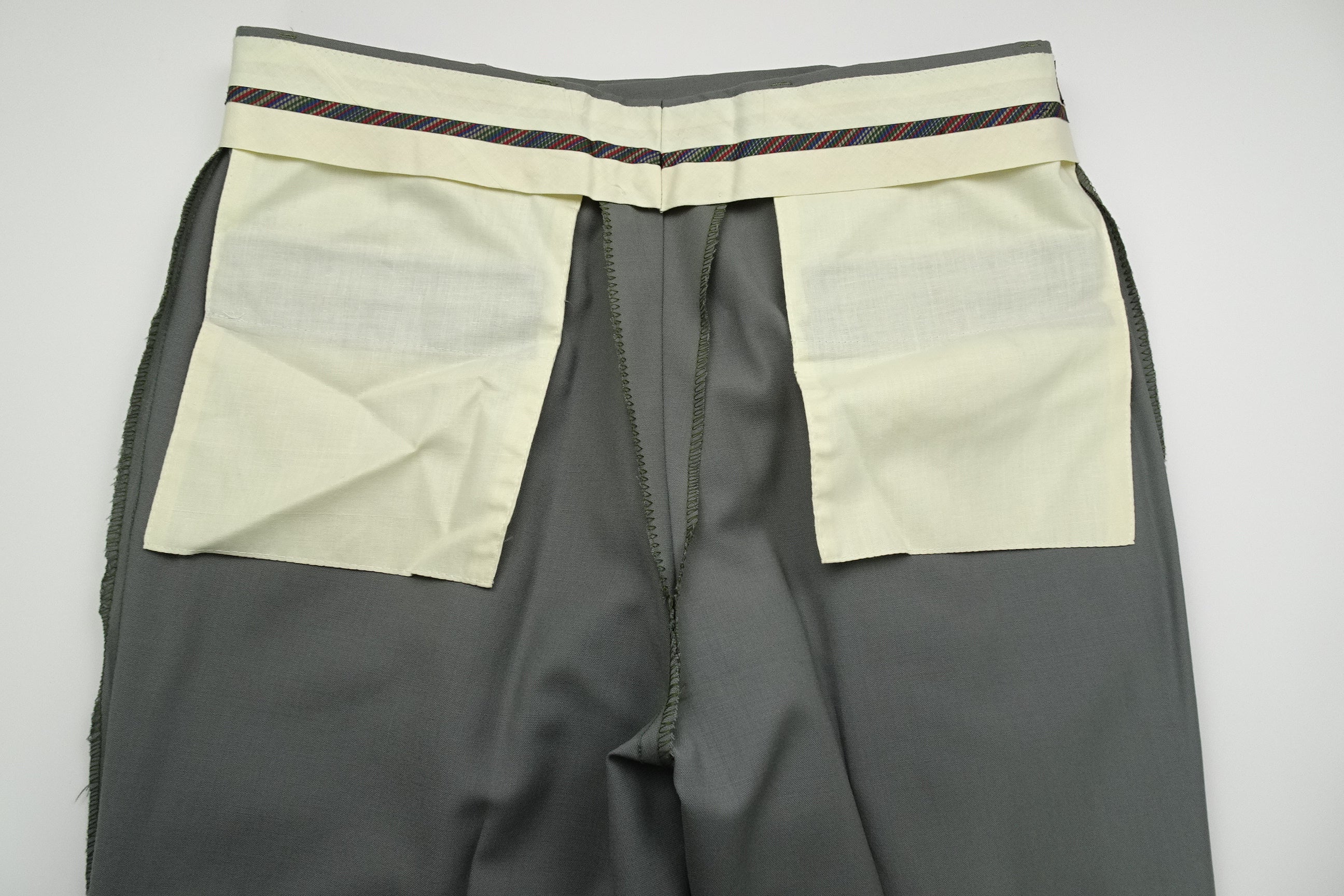 Light Grey/Blue Fresco Trousers EU48/W32
