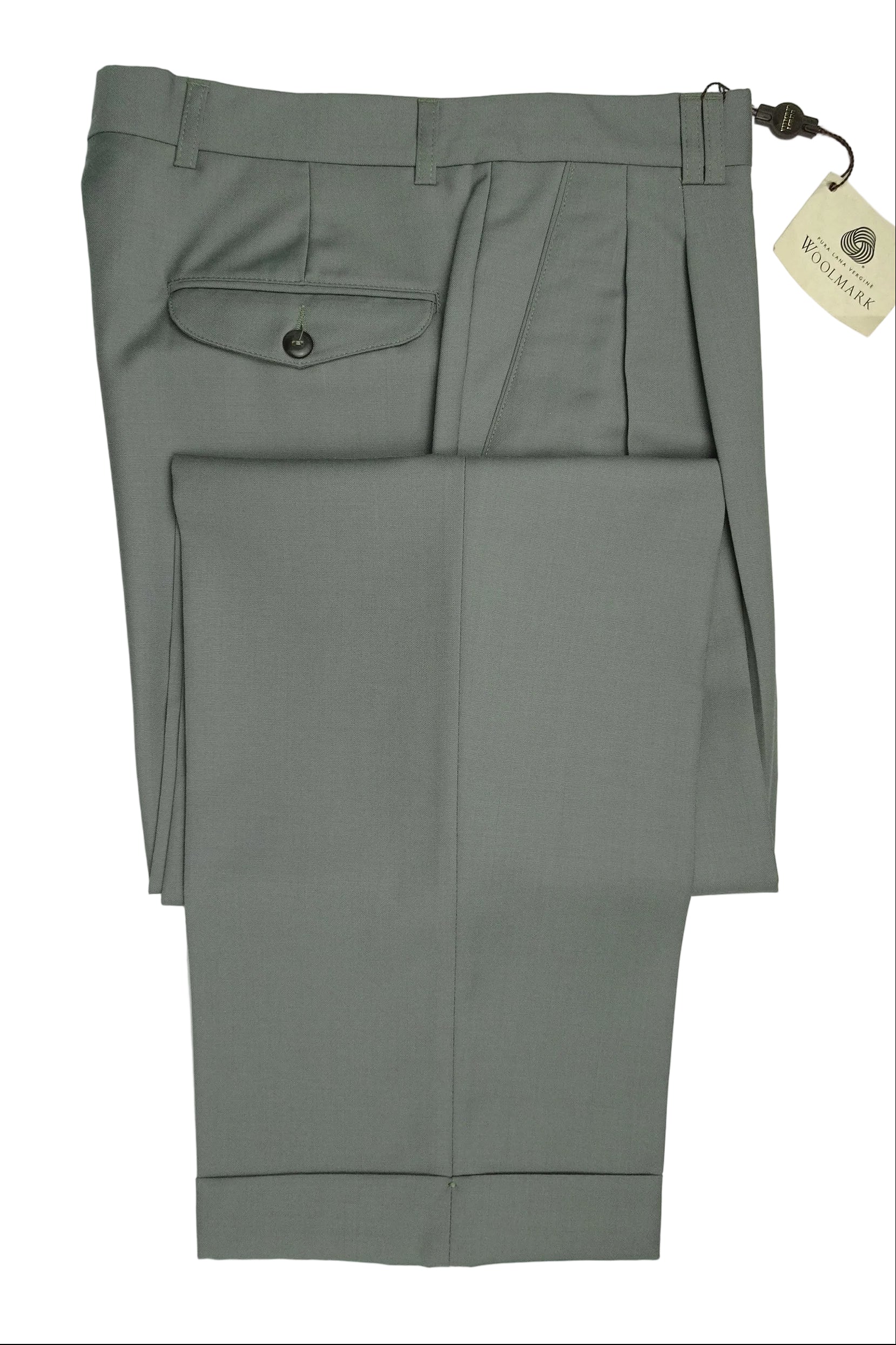 Turquoise/Grey Fresco Trousers EU46/W30